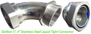 Delikon Stainless Steel Liquid Tight Conduit and Stainless Steel Liquid Tight Connector are widely chosen by water treatment plant, sewage treatment plant, petrochemical plant, Oil & Gas industry, mining industry, food & beverage and pharmaceutical industry, paper industry, offshore industry . . . or applications where better corrosion resistance is required.