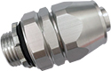 Delikon EMI Shield Termination Swivel Connector for oscillating, rotating, or moving machine cable protection