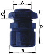 Corrugated Nylon Flexible Conduit Fittings ( Straight Nylon Connector )